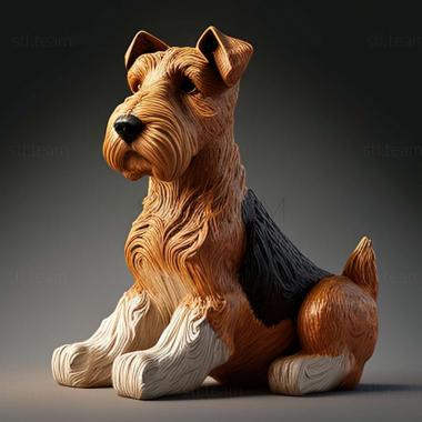 3D model Foxterrier dog (STL)